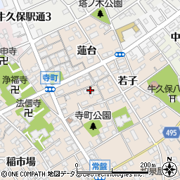 愛知県豊川市牛久保町八幡口5周辺の地図