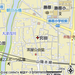 兵庫県姫路市勝原区宮田456周辺の地図