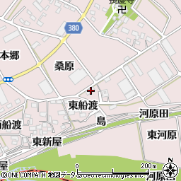 愛知県豊川市当古町東船渡16周辺の地図