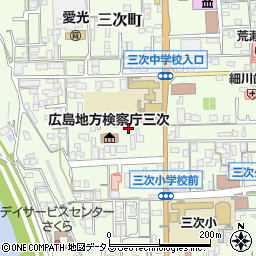 広島県三次市三次町1782-3周辺の地図