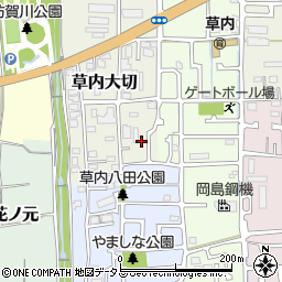 京都府京田辺市草内大切63周辺の地図