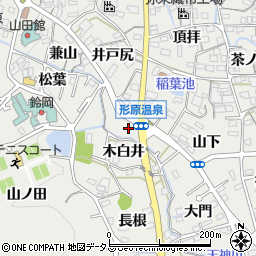 愛知県蒲郡市金平町上大門周辺の地図