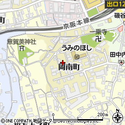 大阪府枚方市岡南町周辺の地図