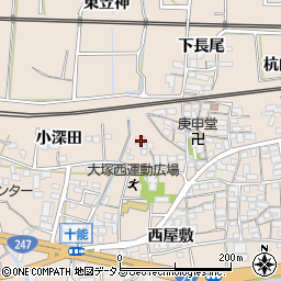 愛知県蒲郡市大塚町下長尾16-3周辺の地図