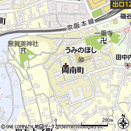 大阪府枚方市岡南町周辺の地図