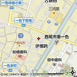 愛知県西尾市一色町一色伊那跨19周辺の地図