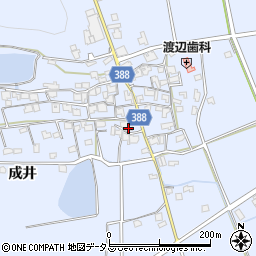 兵庫県加古川市志方町成井539周辺の地図