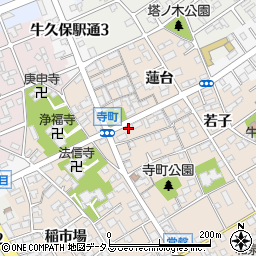 愛知県豊川市牛久保町八幡口89周辺の地図