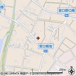 静岡県浜松市浜名区宮口3943-13周辺の地図