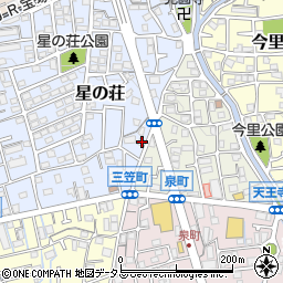 兵庫県宝塚市星の荘22-21周辺の地図