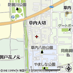京都府京田辺市草内大切56周辺の地図