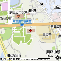 京田辺市立中央公民館周辺の地図