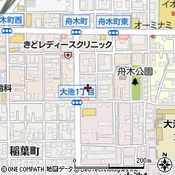 大阪府茨木市舟木町14周辺の地図