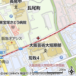 兵庫県宝塚市長尾町11周辺の地図