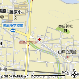 兵庫県姫路市勝原区山戸614周辺の地図
