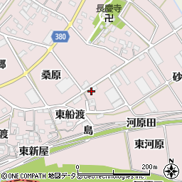 愛知県豊川市当古町東船渡12周辺の地図