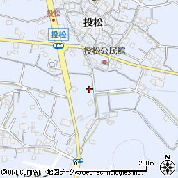 兵庫県加古川市志方町投松443周辺の地図