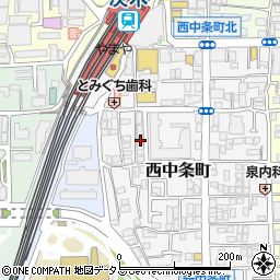 リパーク茨木西中条町第２駐車場周辺の地図