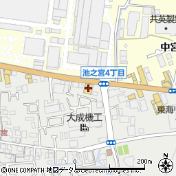 大阪マツダ枚方営業所周辺の地図