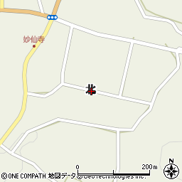 岡山県加賀郡吉備中央町北周辺の地図