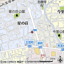兵庫県宝塚市星の荘22周辺の地図