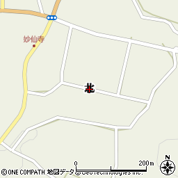 岡山県吉備中央町（加賀郡）北周辺の地図