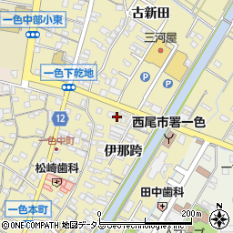 愛知県西尾市一色町一色伊那跨10周辺の地図