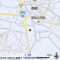 兵庫県加古川市志方町投松447周辺の地図