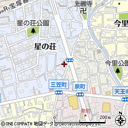兵庫県宝塚市星の荘22-19周辺の地図