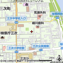 広島県三次市三次町1717周辺の地図