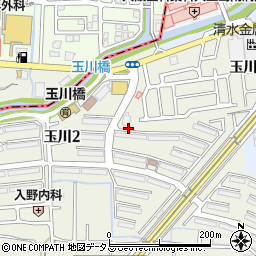 大阪府高槻市玉川2丁目7周辺の地図