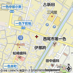 愛知県西尾市一色町一色伊那跨8周辺の地図