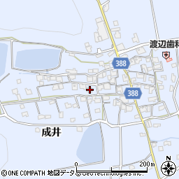 兵庫県加古川市志方町成井503-1周辺の地図