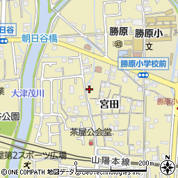 兵庫県姫路市勝原区宮田486周辺の地図
