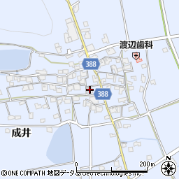兵庫県加古川市志方町成井527周辺の地図