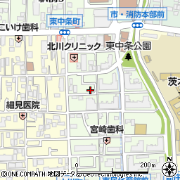大阪府茨木市東中条町4-4周辺の地図