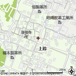 兵庫県姫路市四郷町上鈴197-2周辺の地図
