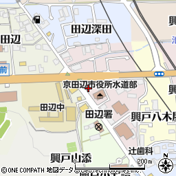 京都府京田辺市興戸犬伏32周辺の地図