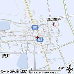 兵庫県加古川市志方町成井525周辺の地図