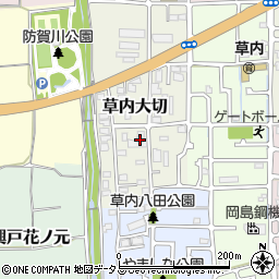 京都府京田辺市草内大切55周辺の地図