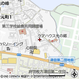 大阪府枚方市大峰元町2丁目周辺の地図