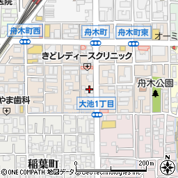大阪府茨木市舟木町15周辺の地図