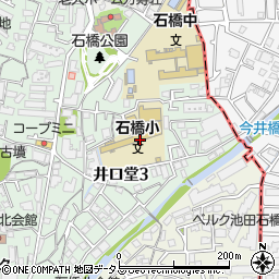 大阪府池田市井口堂3丁目周辺の地図