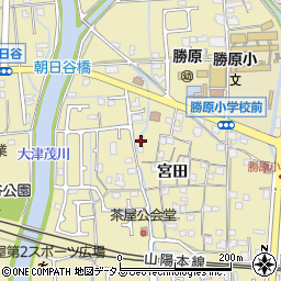 兵庫県姫路市勝原区宮田486-2周辺の地図