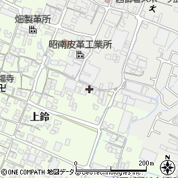 兵庫県姫路市四郷町上鈴322周辺の地図