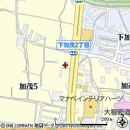 マクドナルド川西加茂店周辺の地図