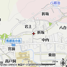 愛知県蒲郡市金平町折坂1-9周辺の地図