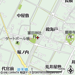 愛知県西尾市吉良町富田周辺の地図