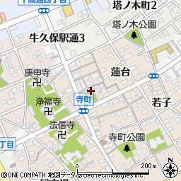 愛知県豊川市牛久保町八幡口91周辺の地図