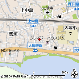 愛知県蒲郡市大塚町（鎌倉）周辺の地図